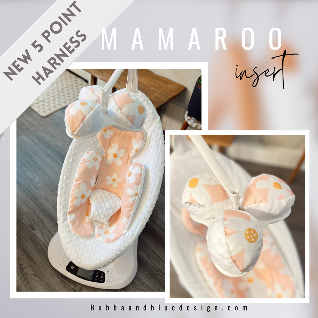 Mamaroo cover,newborn insert and balls in simple daisy