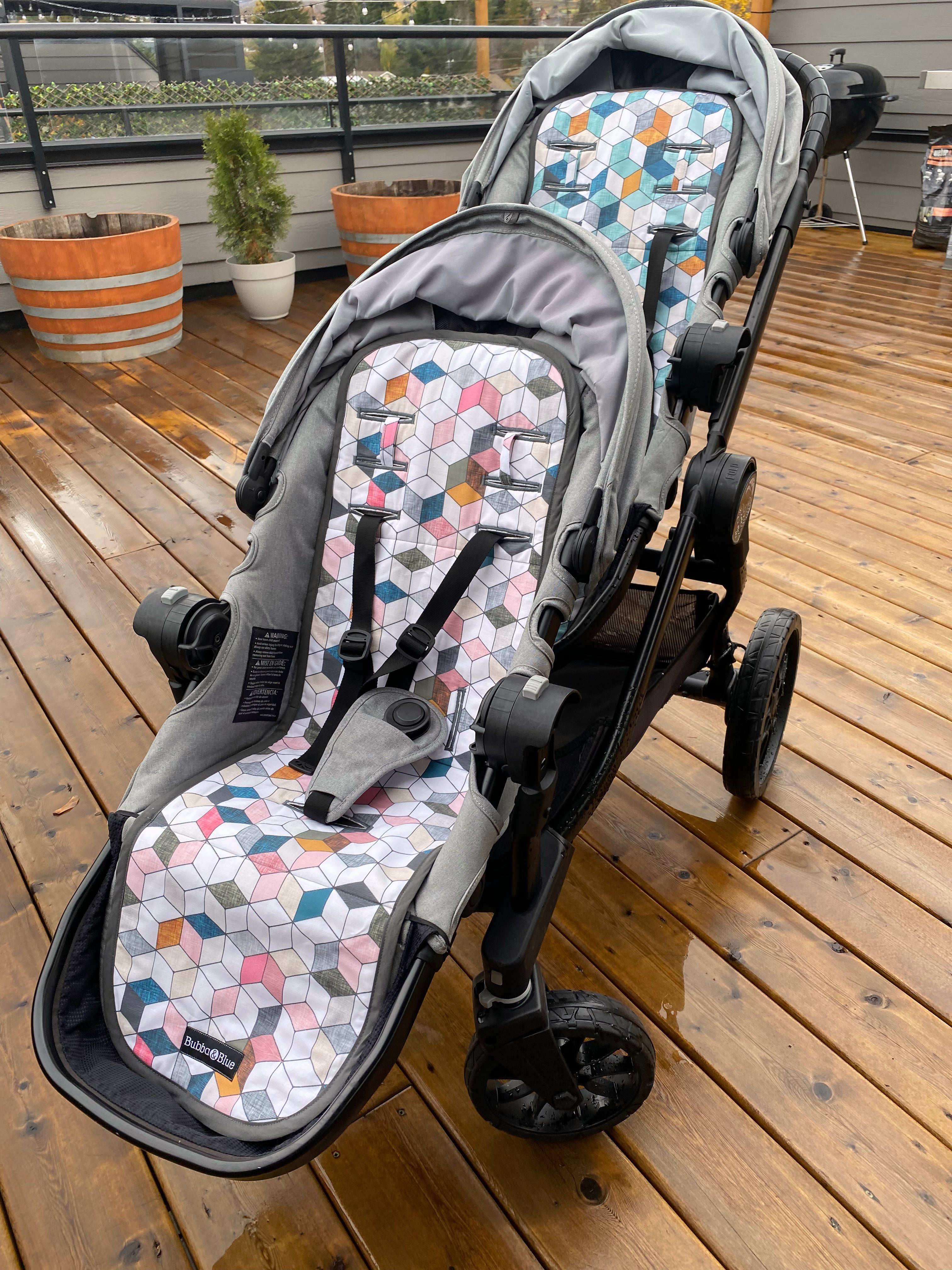 City select or city lux stroller liner in pink hexo