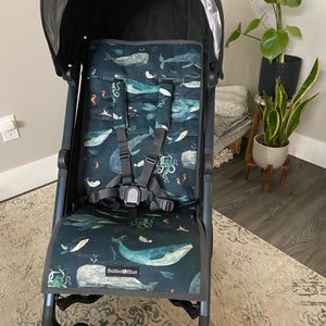 Blue whale stroller set