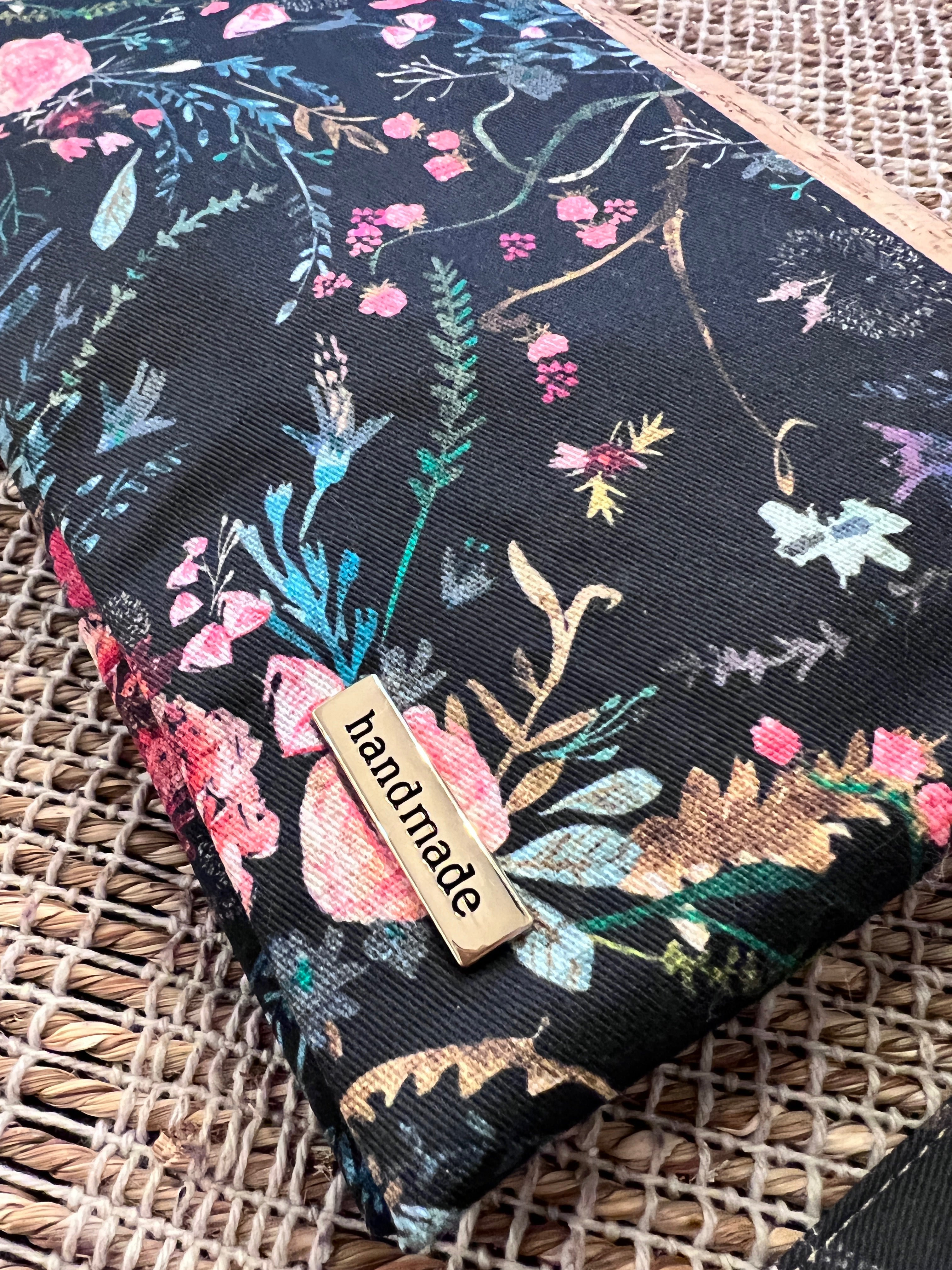 Dark fable floral mom clutch