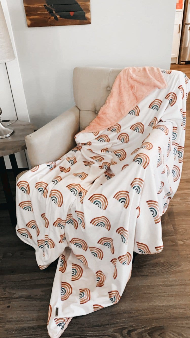 Custom Double sided minky blankets ( 3 sizes)